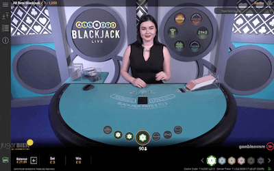 Ayuda al Jugador en Directo Blackjack